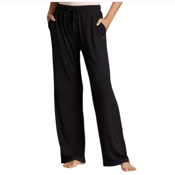New! Natori Lounge Pants Size Small Beige Black PJ Pants Casual Neutral Relaxed - Picture 10 of 12